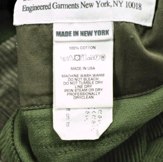 新品 Engineered Garments エンジニアードガーメンツ 19AW アメリカ製