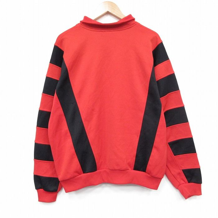 XL/古着 アディダス adidas 長袖 ハーフジップ スウェット メンズ 90