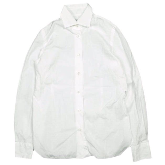 BARBA バルバ イタリア製 セミワイドスプレッドカラーシャツ 40