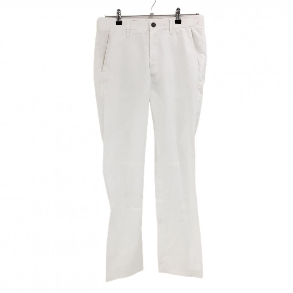 デサントゴルフ パンツ 白 バックロゴ 一部メッシュ調 メンズ 79/M