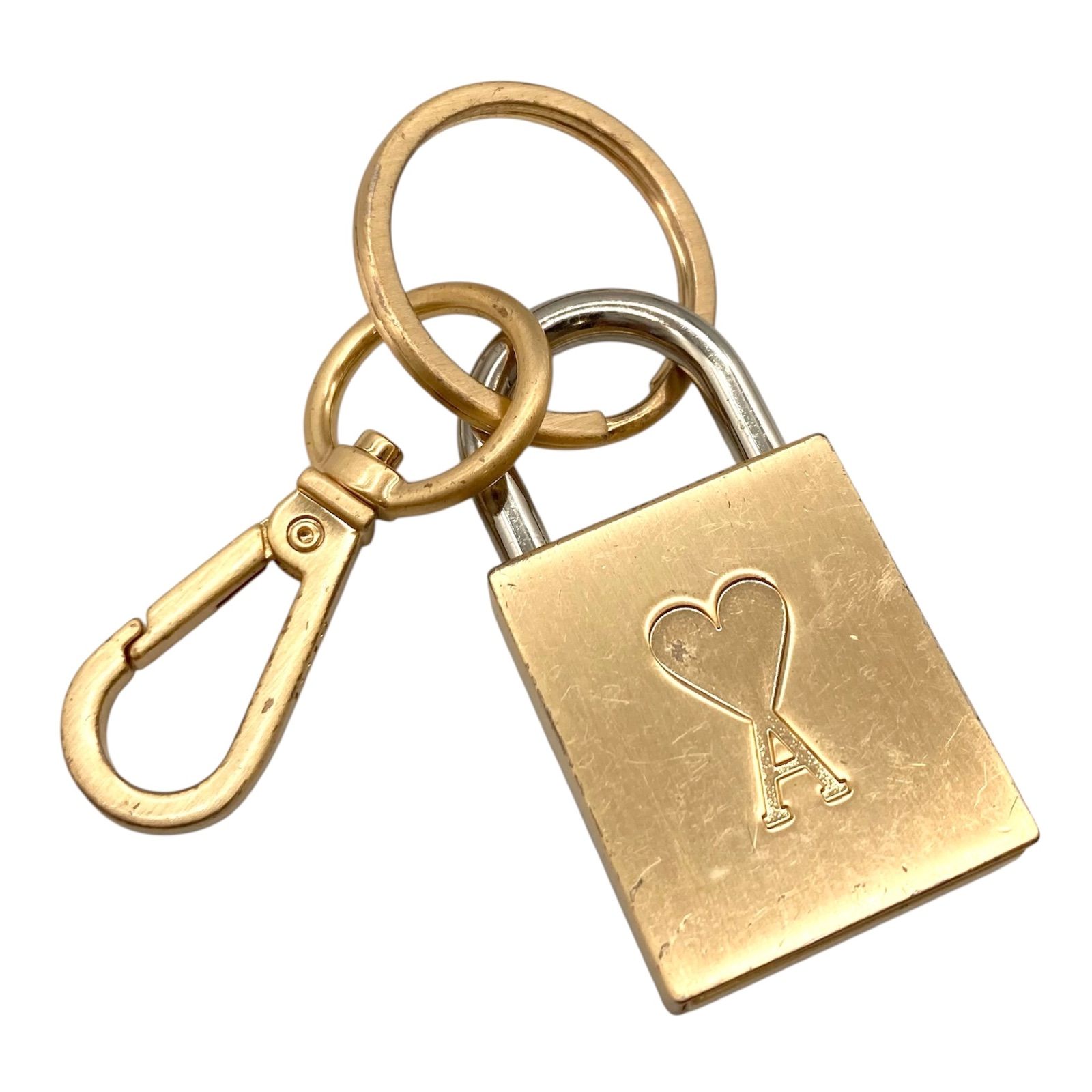 ami paris キーチェーン 関税込】◇AMI Paris アミパリ◇ロゴ チェーン キーホルダー (AMI