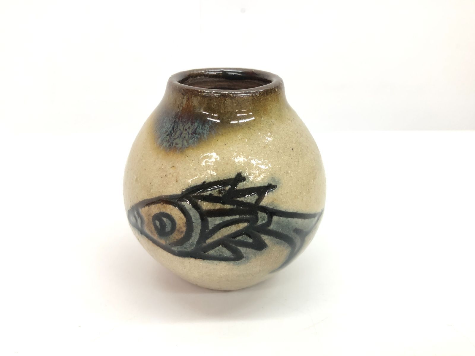 未使用】保管品 人間国宝 金城次郎 長男 金城敏男 作 壺屋焼 沖縄 や