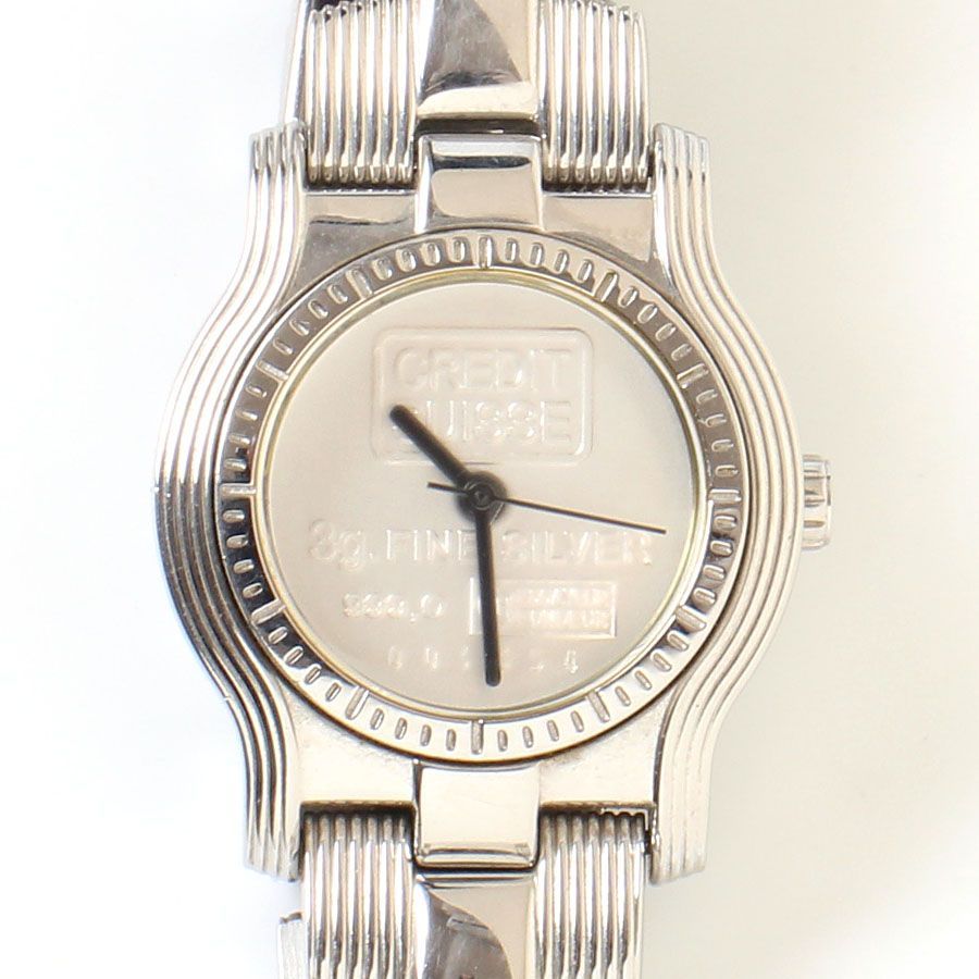 WL25165 美品 CREDIT SUISSE インゴット ウォッチ シルバー純銀 999