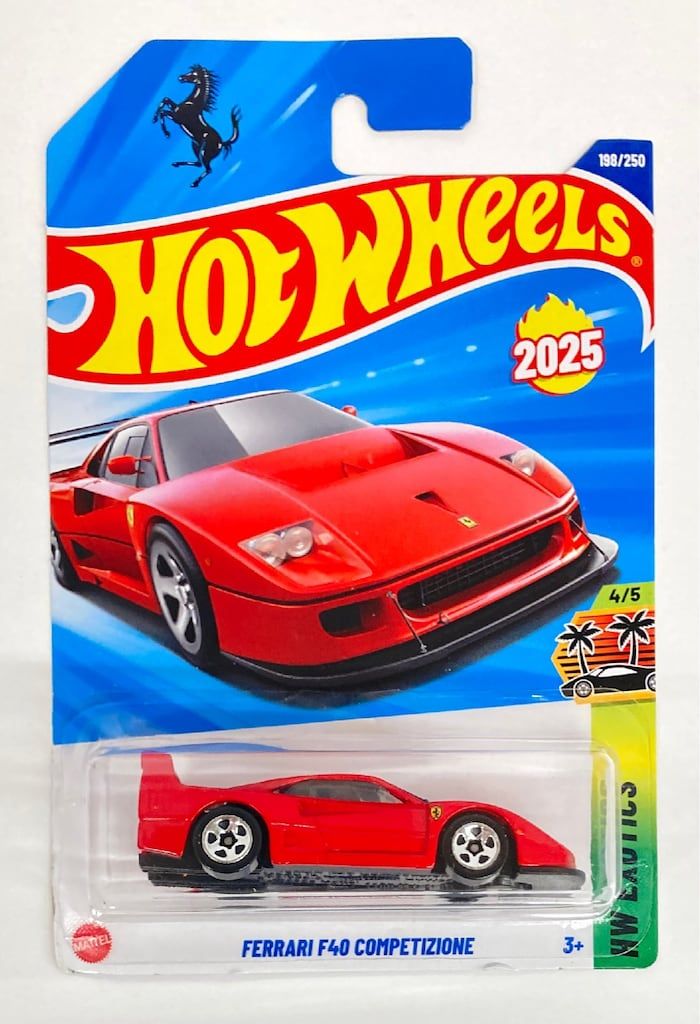 MATTEL HW EXOTICS 4/5 HOTWHEELS FERRARI F40 COMPETIZIONE レッド