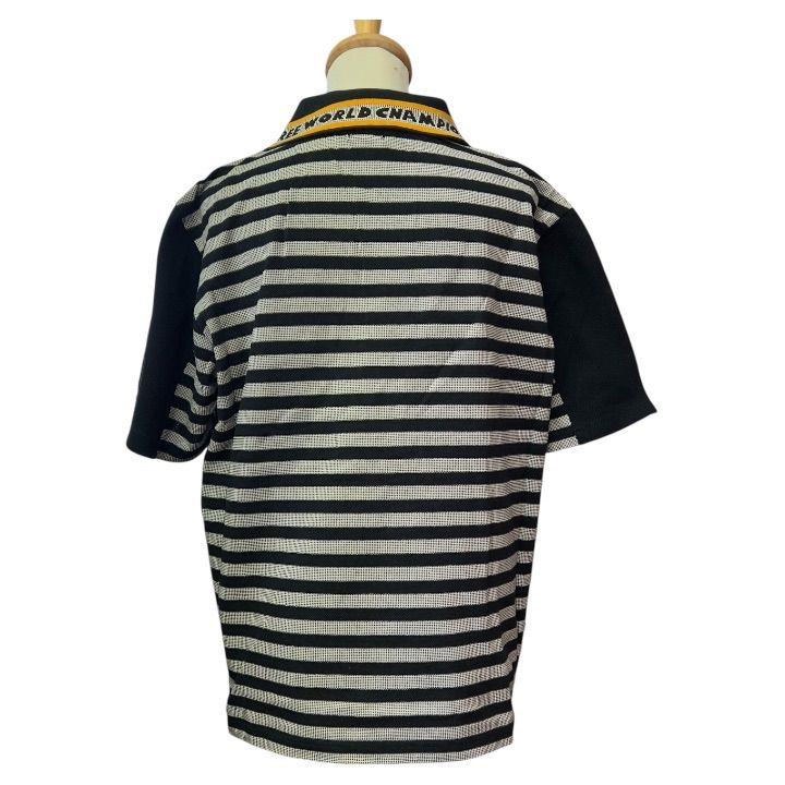 ✨美品✨ CASTELBAJAC SPORT ポロシャツ クマ 星 刺繍 ストライプ 黒