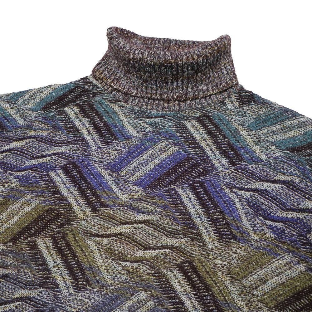 □美品□Missoni ミッソーニ ニット サイズ52 モヘア混 タートルネック
