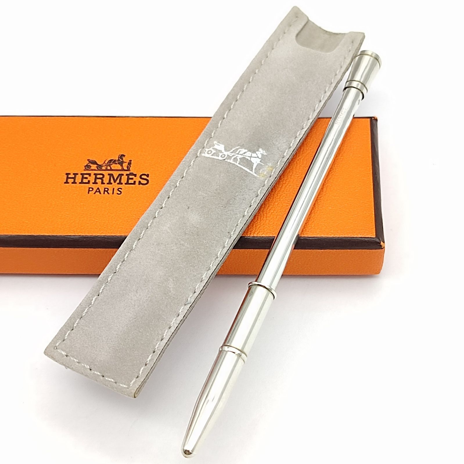 美品】エルメス HERMES ボールペン 手帳用 SILVER シルバー925 13.1g