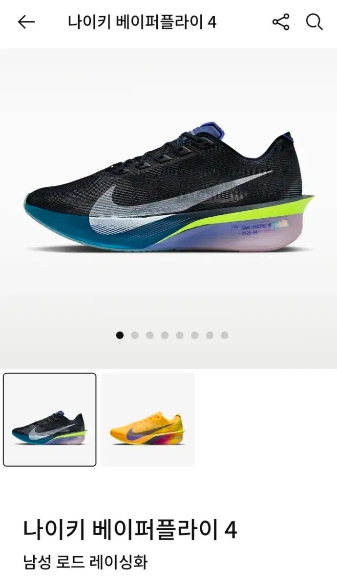 NIKE ナイキ ヴェイパーフライ4 285 ブラック メンズ レーシングシューズ