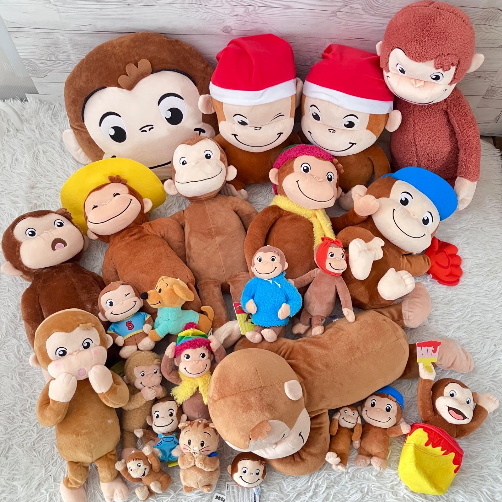 おさるのジョージ ぬいぐるみ 24点セット 大量まとめ売り タグあり多数