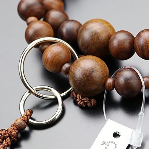 ≪ ≫念珠ドットコム 浄土宗 数珠 男性用 三万浄土 栴檀 艶消し 並環 梵天房 本式数珠 京念珠 京都 天然木 二連 木製 葬式 葬儀 法事 法要 マイ数珠 数珠袋プレゼント a 8050273