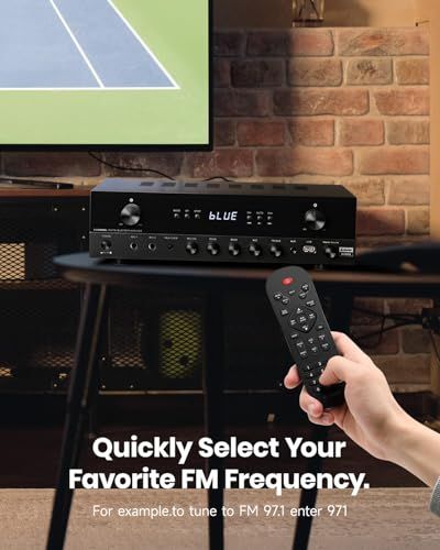  Donnerステレオ オーディオ アンプ 600 Wピーク2チャンネル レシーバー Bluetooth 5.3 フォノ 光 同軸 USB FM 2マイク入力 AUX RCA入力 ホーム カラオケ シアター スピーカー用 MAMP 2 e 792 bd 07 その他 キッチン 食器