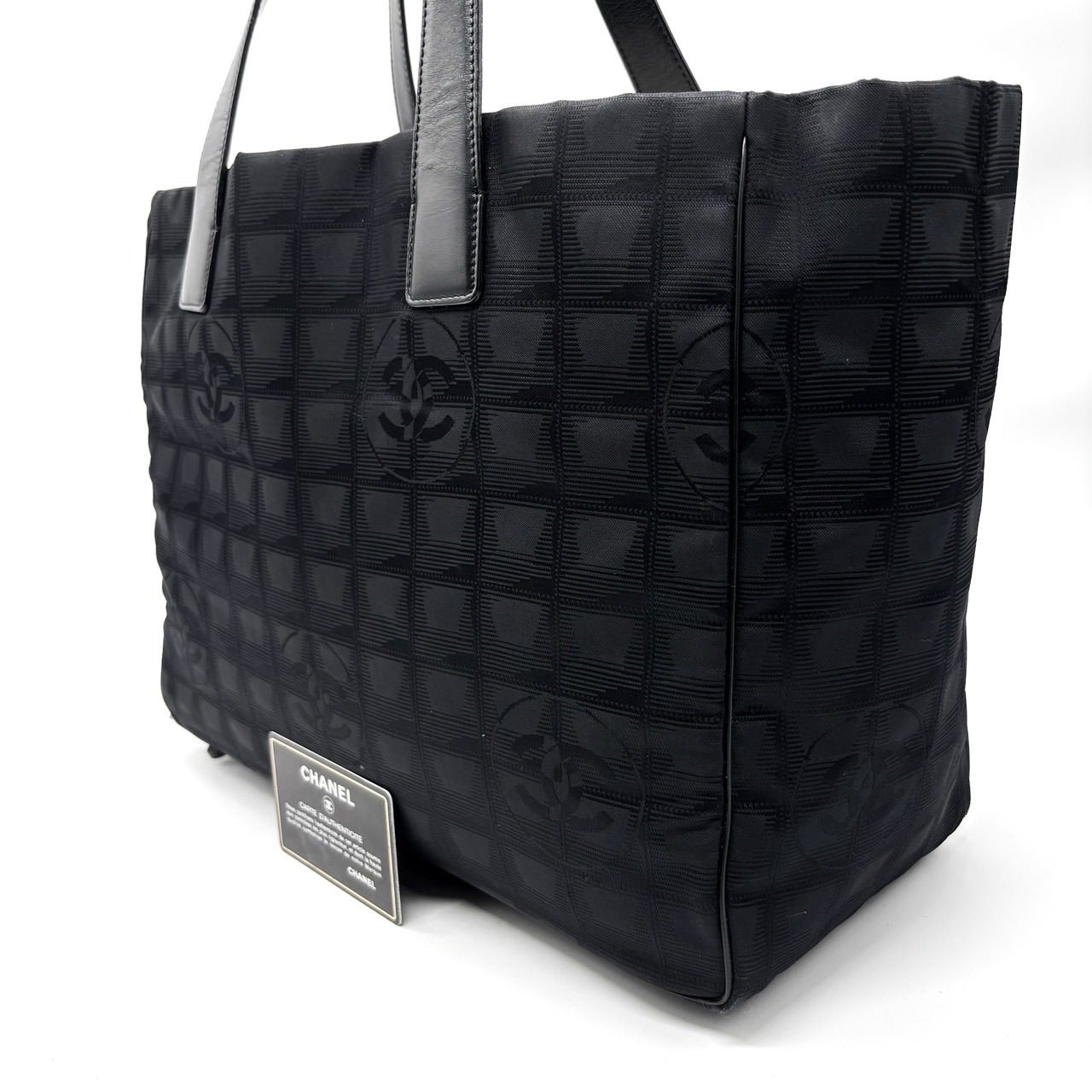 良品】CHANEL シャネル トラベルライン トートバッグ ハンド 
