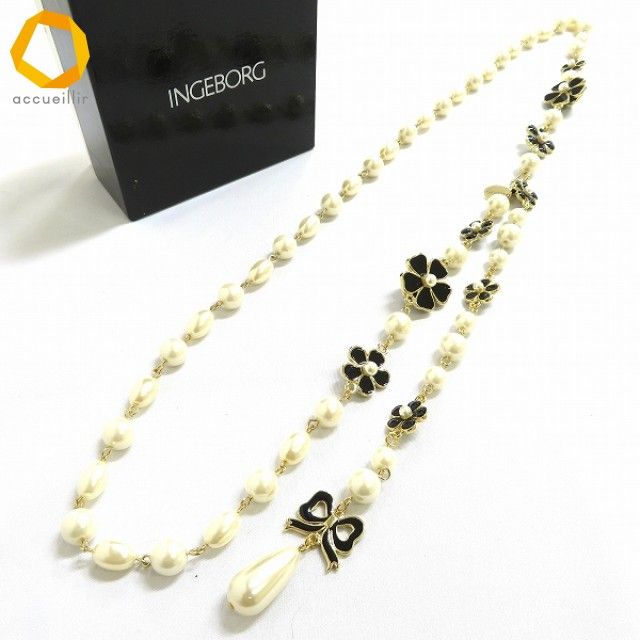 INGEBORG 　パールチェーンベルト セール】 パールチェーンベルト （ベルト・サスペンダー）｜INGEBORG