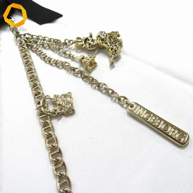 ae インゲボルグ INGEBORG チェーン ベルト リボン パール チャーム