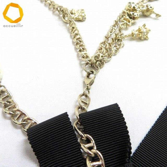 ae インゲボルグ INGEBORG チェーン ベルト リボン パール チャーム