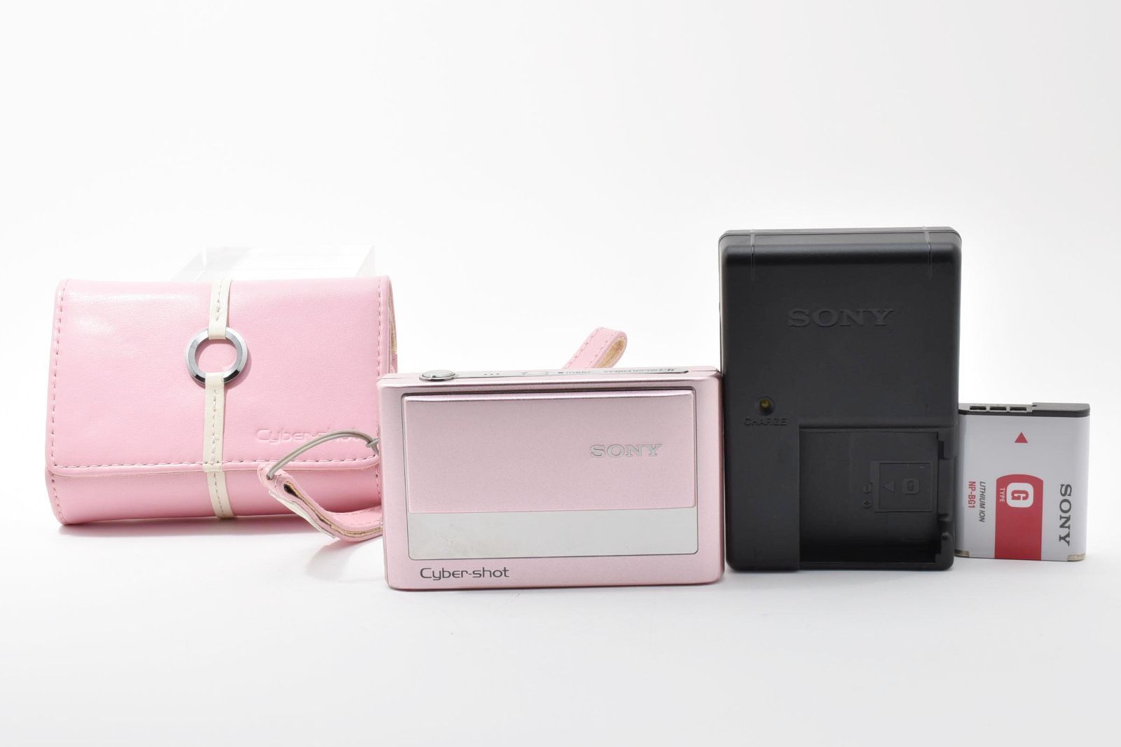 完動美品] SONY Cyber shot DSC-T20 ピンク ケース メモリースティック