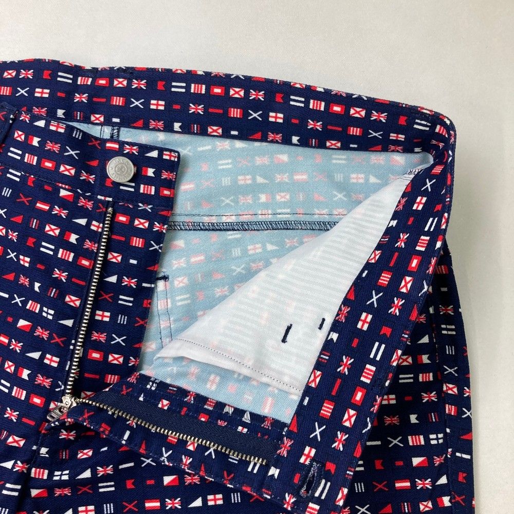 サイズ：6 JACK BUNNY ジャックバニー ストレッチパンツ 国旗柄