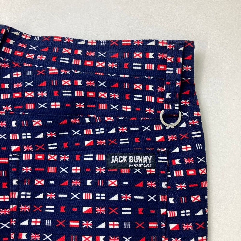 サイズ：6 JACK BUNNY ジャックバニー ストレッチパンツ 国旗柄