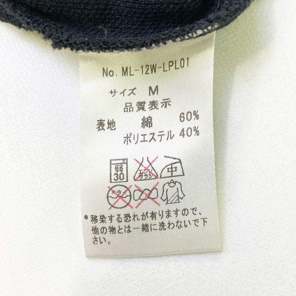 サイズ：M MARK&LONA マークアンドロナ 長袖ポロシャツ ブラック系