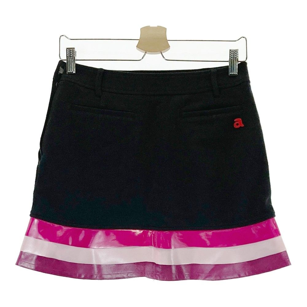 サイズ：38 ARCHIVIO アルチビオ 切替 ストレッチスカート ネイビー系