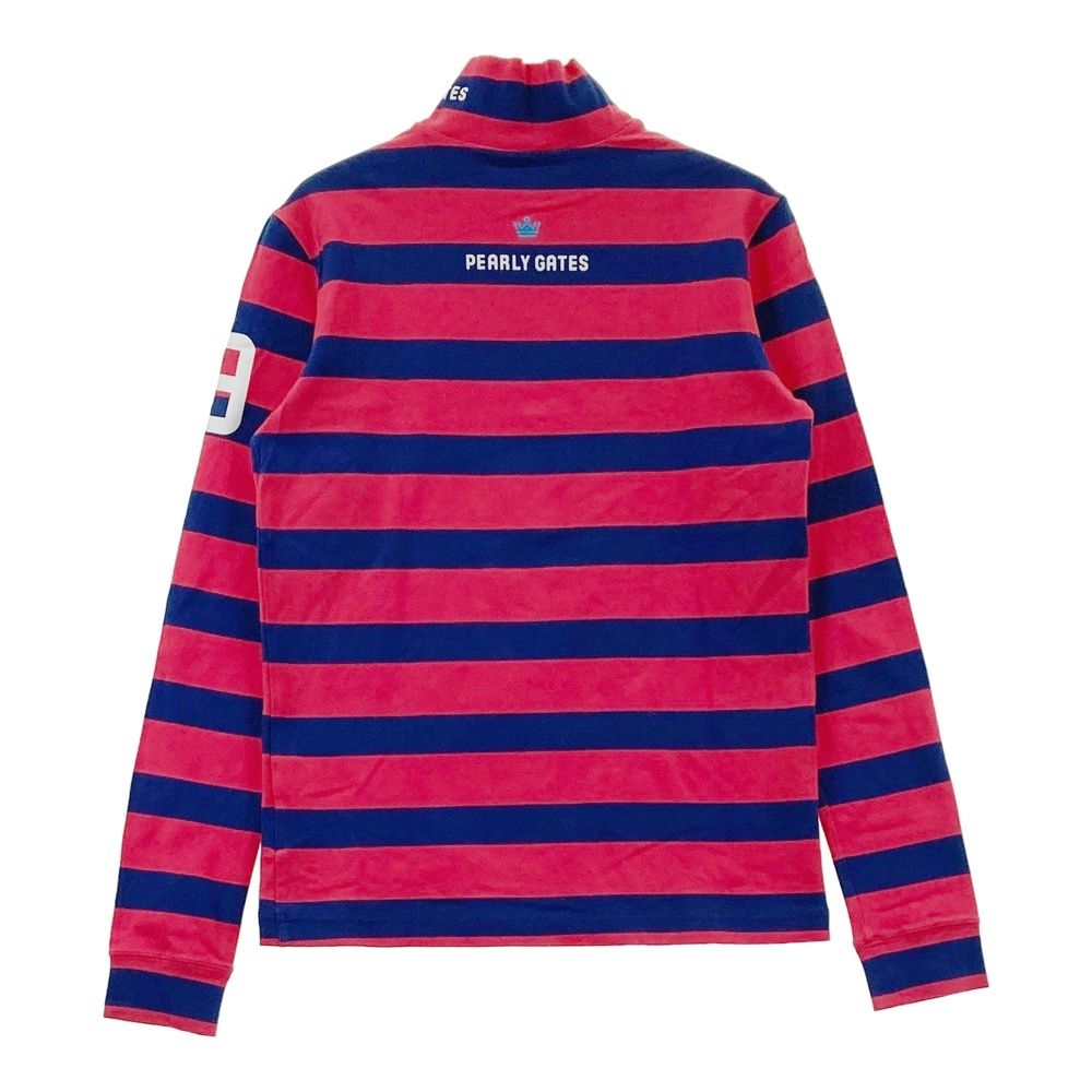 サイズ：0 PEARLY GATES パーリーゲイツ ハイネック 長袖Tシャツ