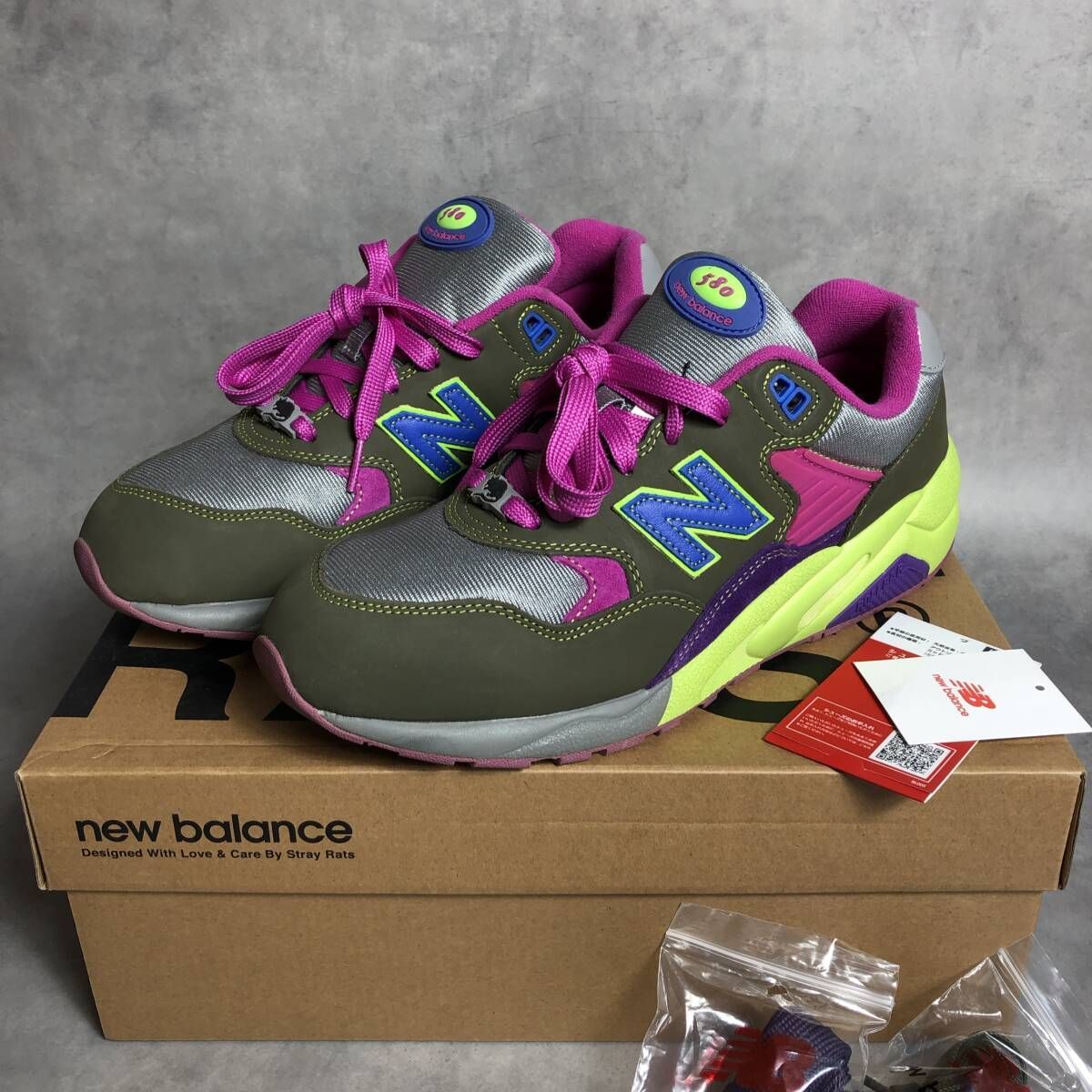 PQ075◇new balance / Stray Rats : MT580ST2 Dark Moss◇28cm 