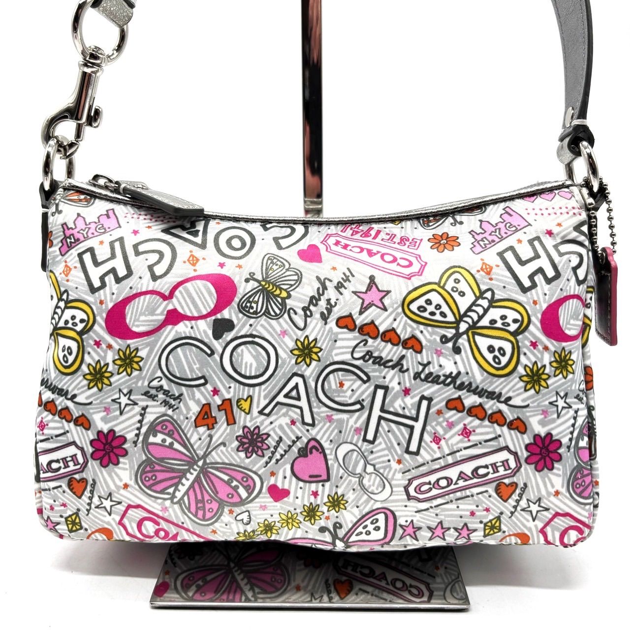 ✨良品✨ coach poppy y2k 2way shoulder bag multicolored porch set