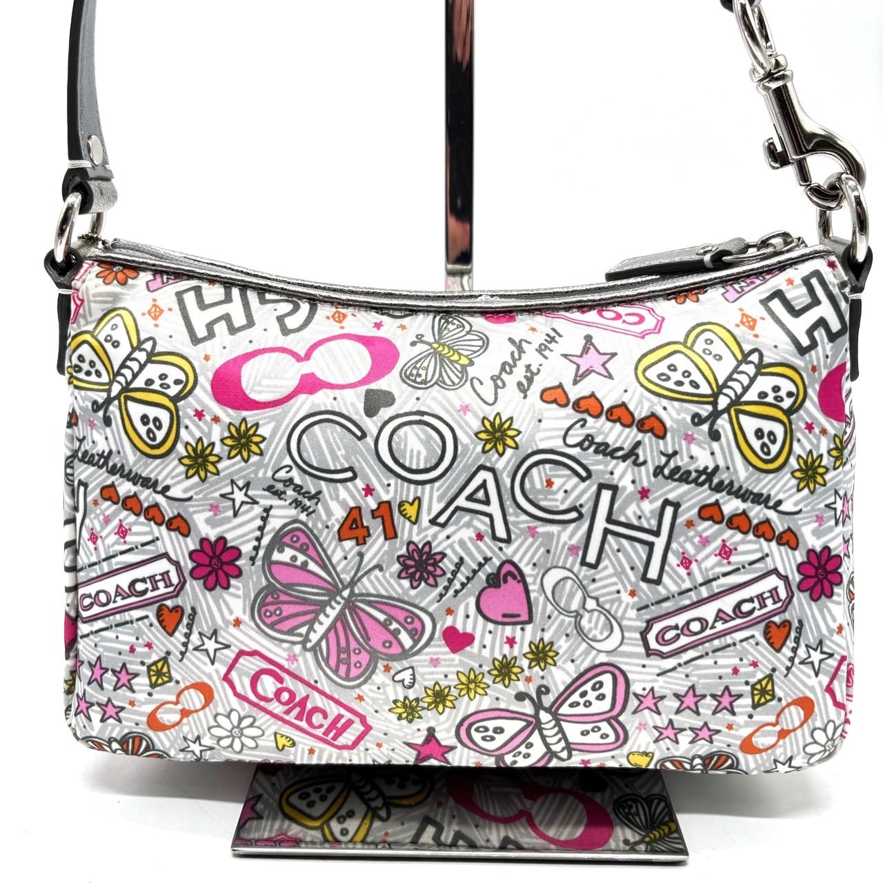 バッグ coachpoppy archive shoulder bag Y2K ✨良品✨ coach poppy y2k 2way shoulder bag multicolored porch set