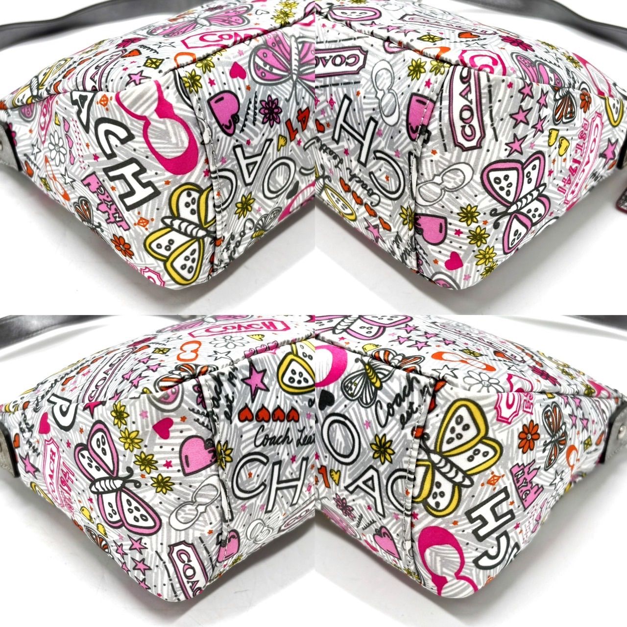 ✨良品✨ coach poppy y2k 2way shoulder bag multicolored porch set