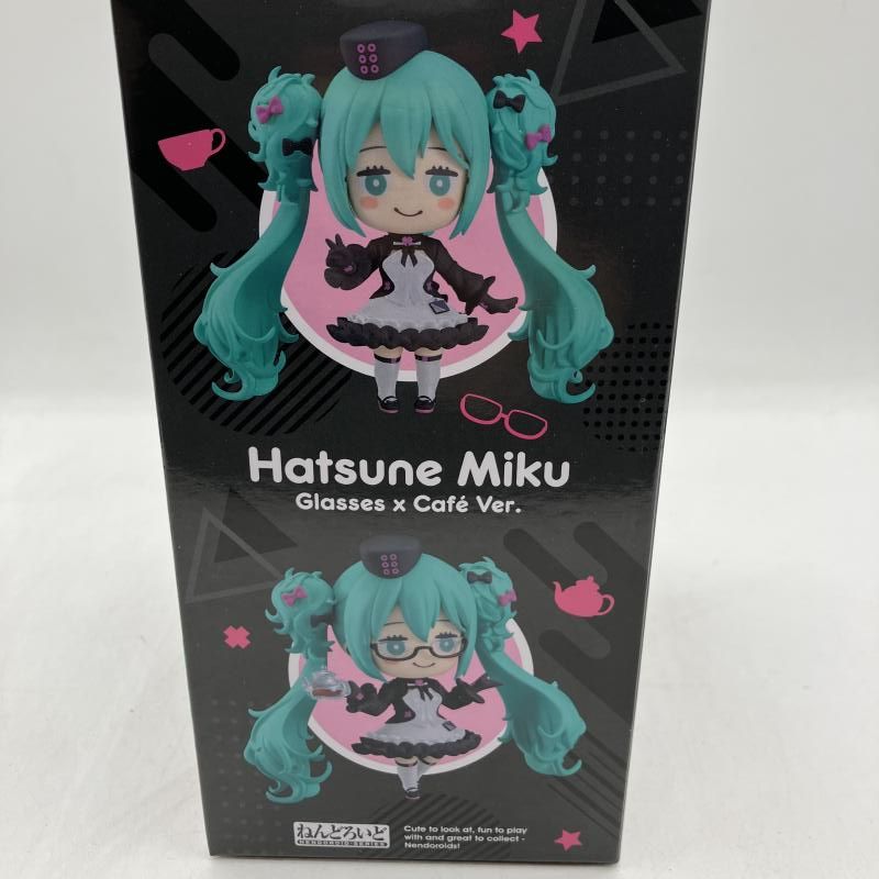 中古】A賞 ねんどろいど 初音ミク めがね×カフェVer. フィギュア