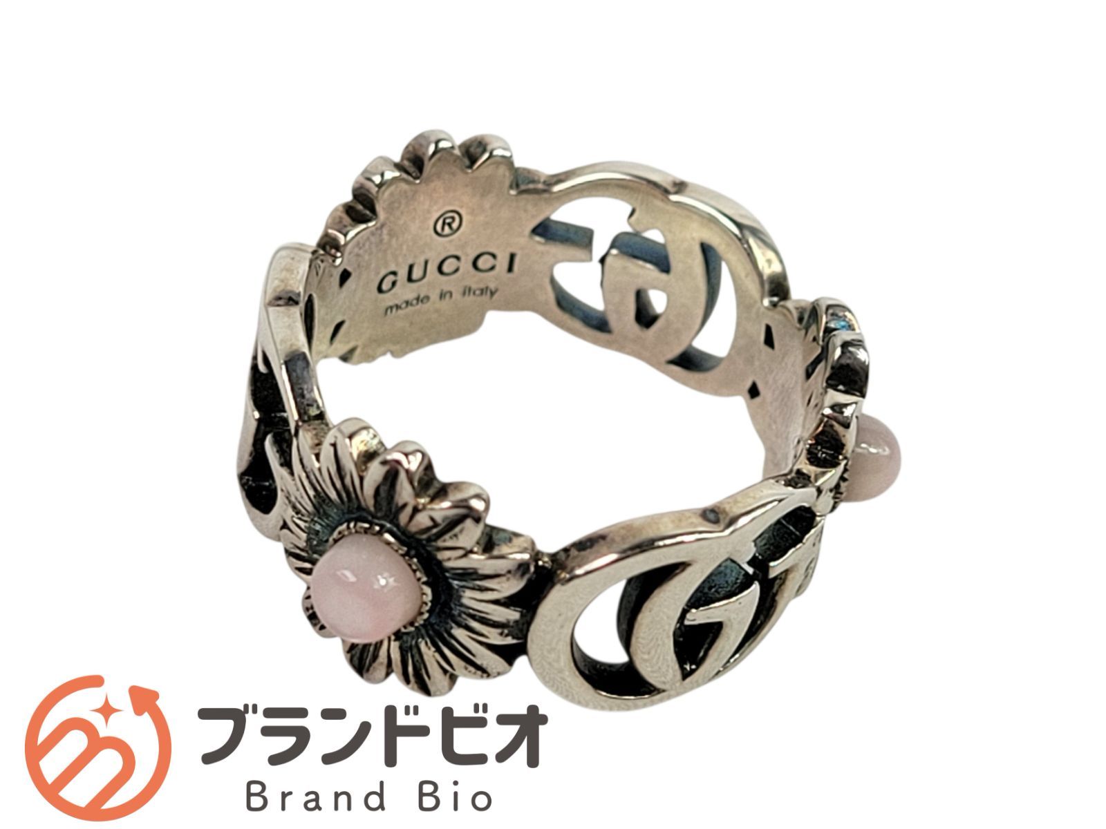 GUCCI ダブルG マザー・オブ・パール リング 関税送料込】グッチ GUCCI ダブルGマザーオブパールリング #10 (GUCCI