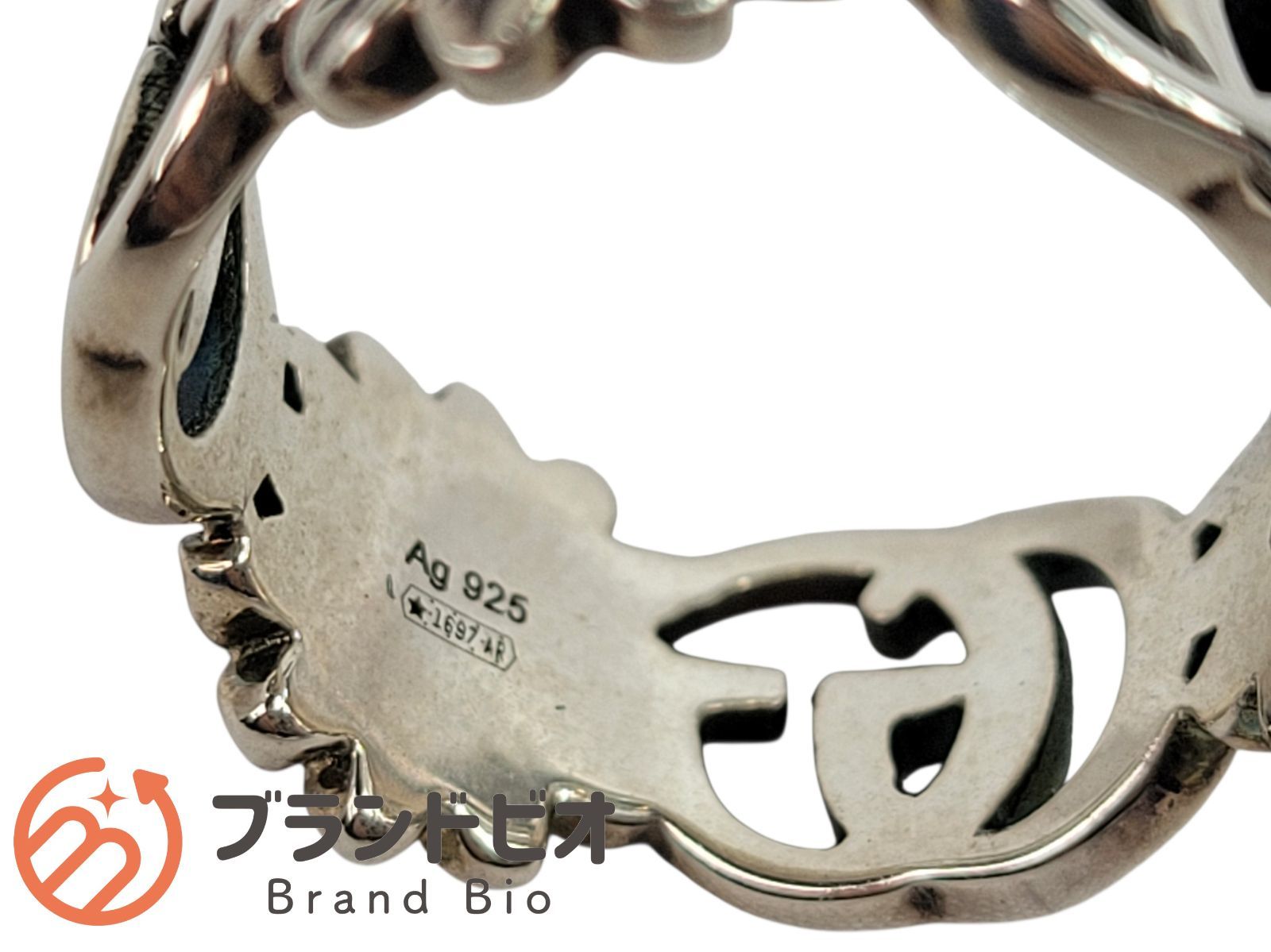 グッチ ダブルG マザーオブパールリング ダブルG フラワー 9号 指輪