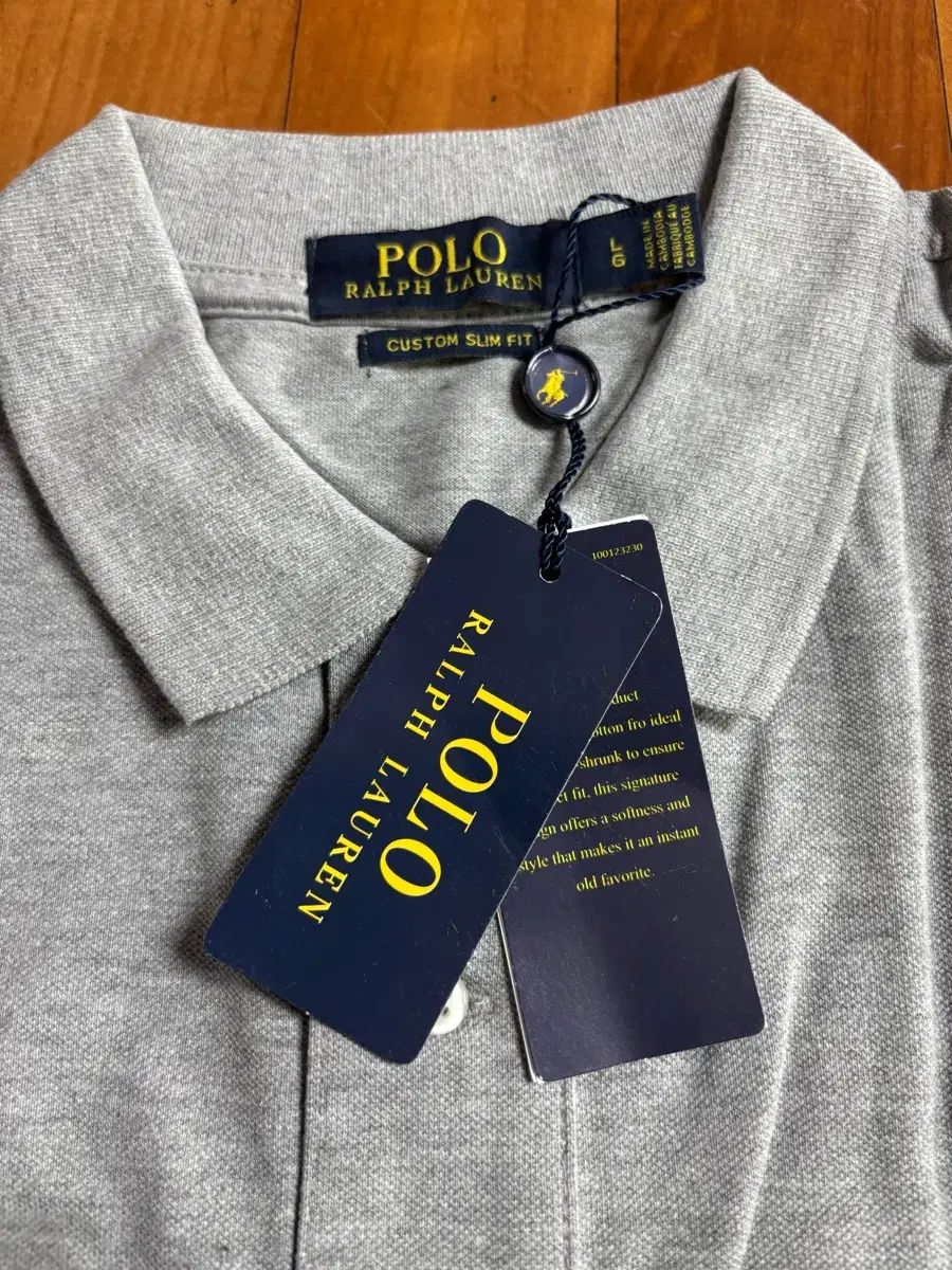 POLO RALPH LAUREN（ポロラルフローレン）グレー 半袖ポロシャツ タグ