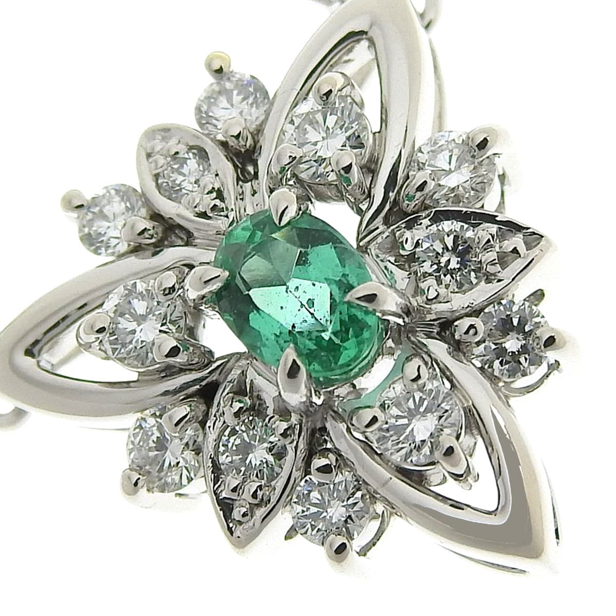 POLA(ポーラ) E0.20/D0.36 エメラルド ダイヤモンド ネックレス