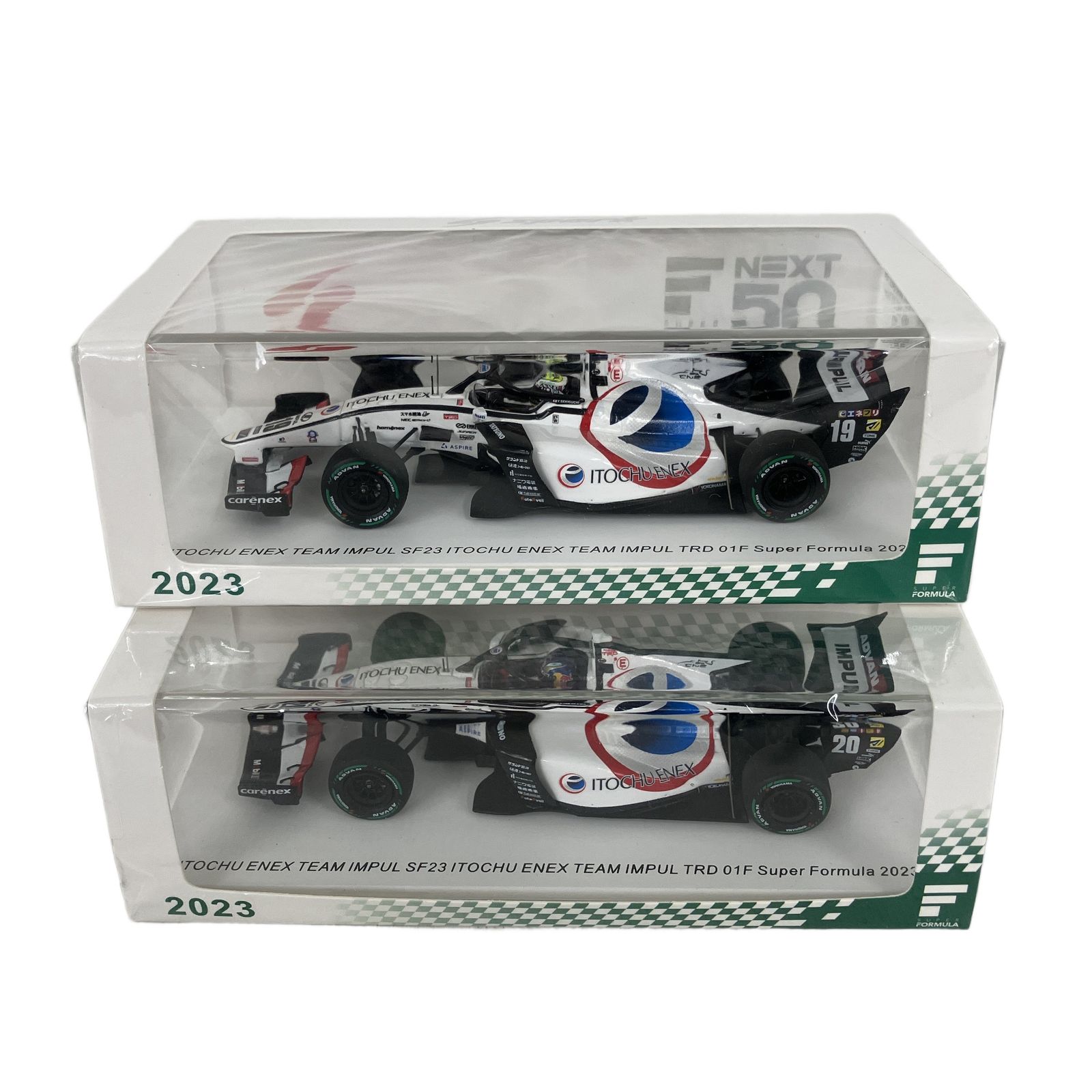 spark 2025 SFJ 011 012 2台セット 1|43スケール ITOCHU ENEX TEAM IMPUL コレクションカー ♥