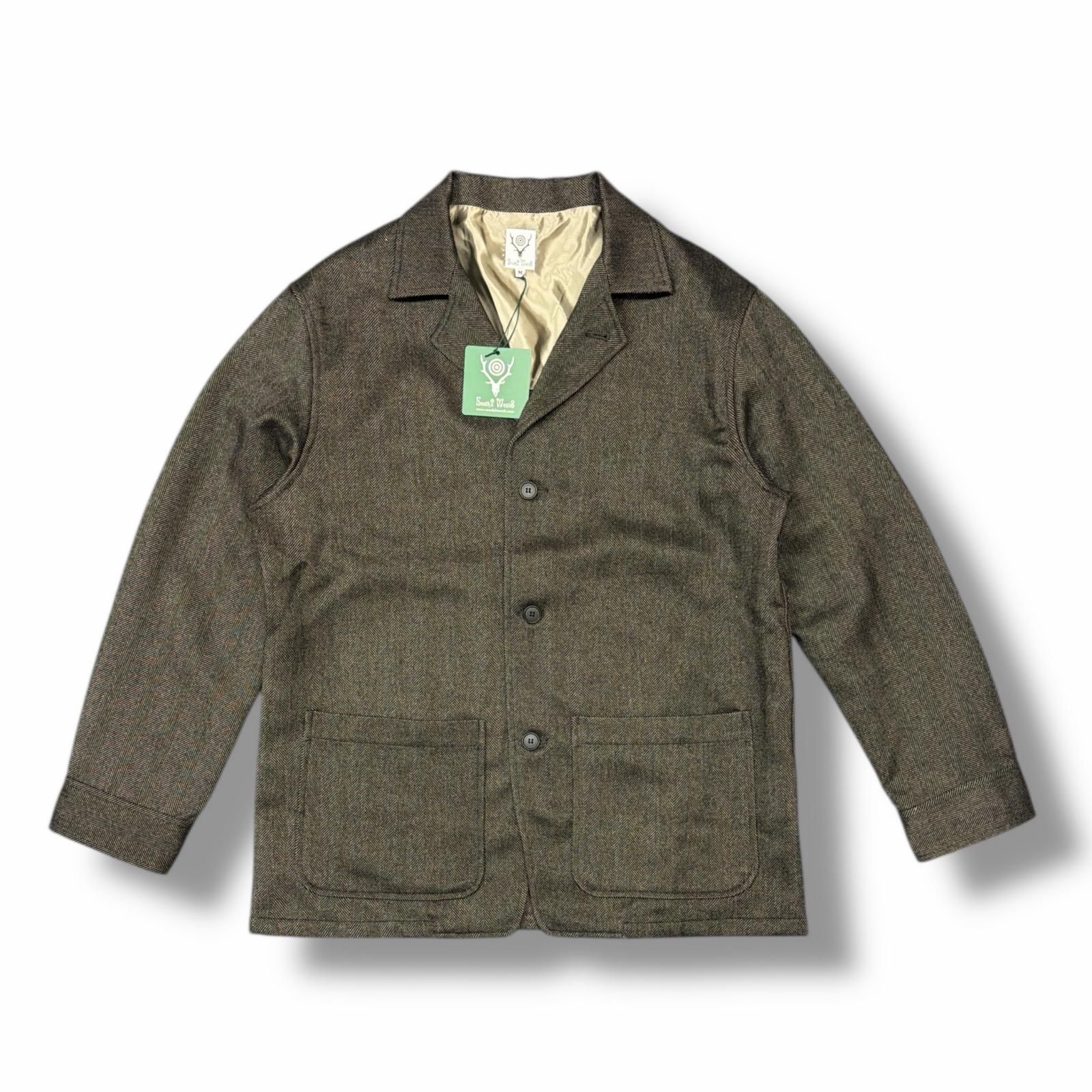 参考上代31900円 未使用 South2 West8 Pen Jacket Poly Herring bone 