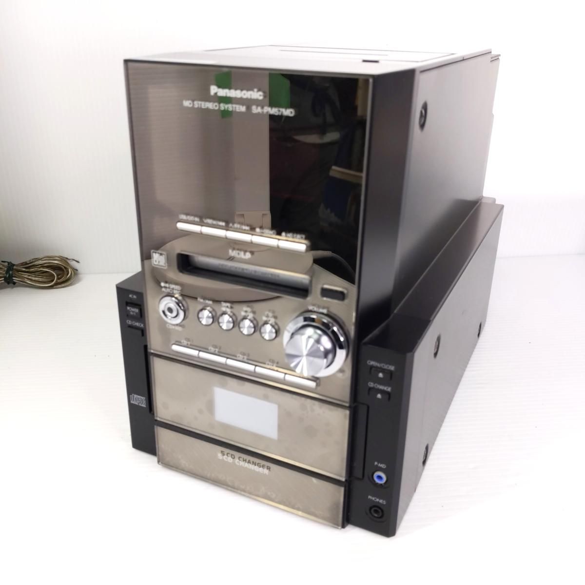 Panasonic SA-PM57MD 　ミニコンポ動作確認済み パナソニック PanasonicSA-PM57MD ミニコンポ リモコン付動作品｜Yahoo