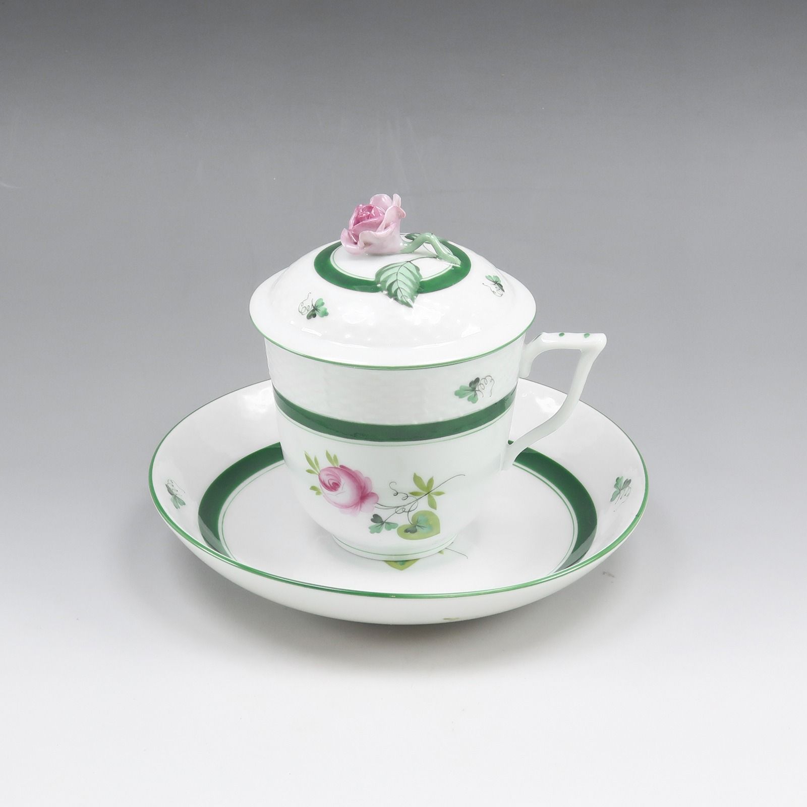 HEREND ヘレンド ウィーンの薔薇 ハーブティーカップ-ソーサー 705|VRH _ 食器