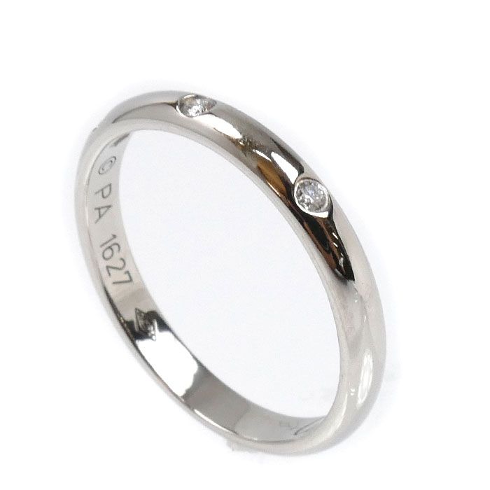 CARTIER カルティエ Pt950プラチナ 1895 ウェディング 3Pダイヤ リング