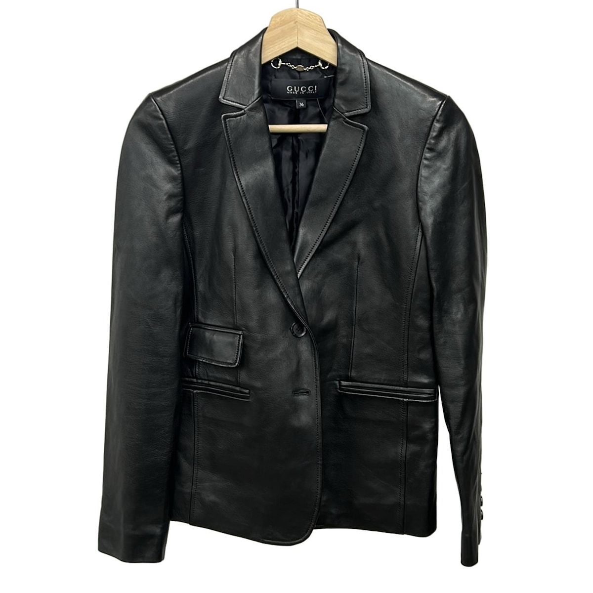 GUCCI ジャケット ブラック サイズ40 日本7号相当 GUCCI ジャケット ブラック サイズ40 日本7号相当 昭和後期