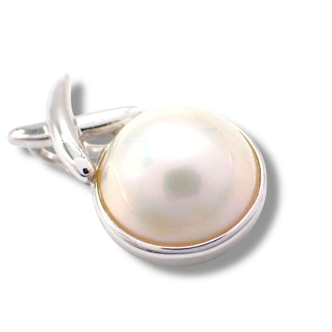 田崎真珠 タサキ TASAKI マベパール 真珠 ペンダントトップ ネックレス