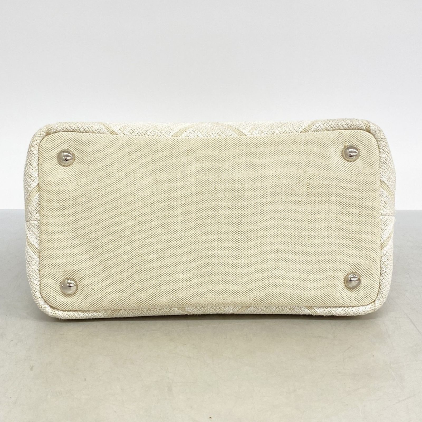 プラダ(Prada) プラダ トートバッグ カナパ キャンバス ホワイト