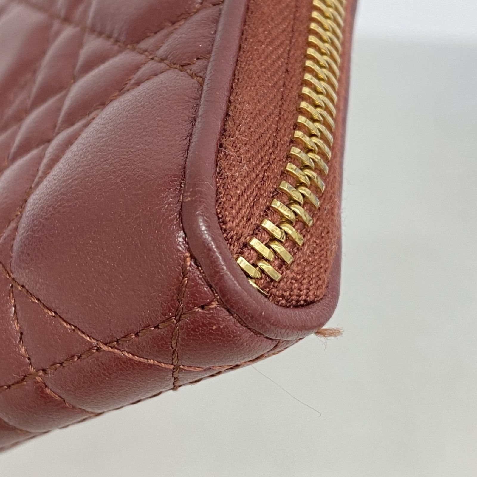 クリスチャンディオール　長財布　レディディオール　カナージュ 　ボルドー　正規品 Christian Dior（クリスチャン・ディオール） ラウンドファスナー長