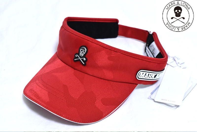 新品 MARK & LONA スカル カモ柄 サンバイザー MLF-1A-FC02 マーク