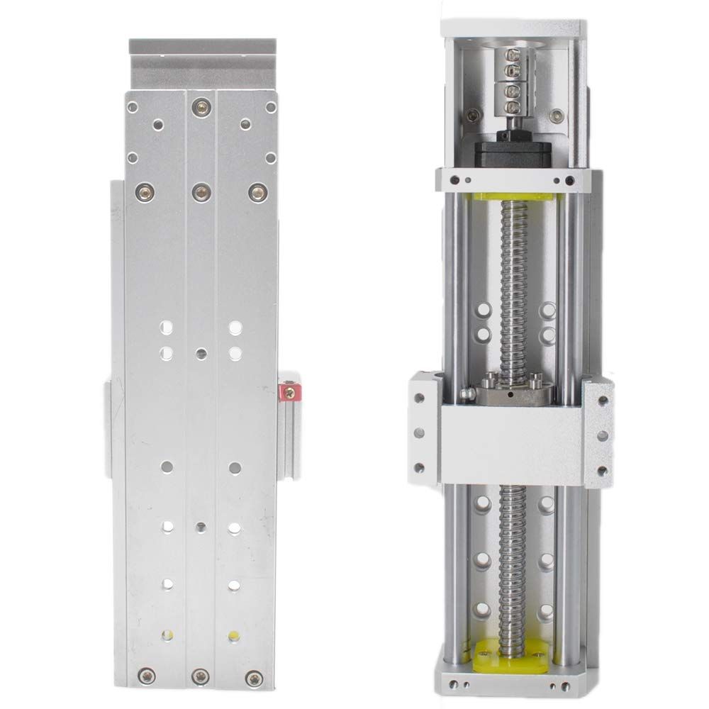 リニアガイド アクチュエータ 100 mm SFU 1605 ボールねじ式 電動スライドテーブル Nema 23ステッピングモーター|リミットセンサ付 耐荷重30 kg CNC 3 Dプリンター DIY 自動化用