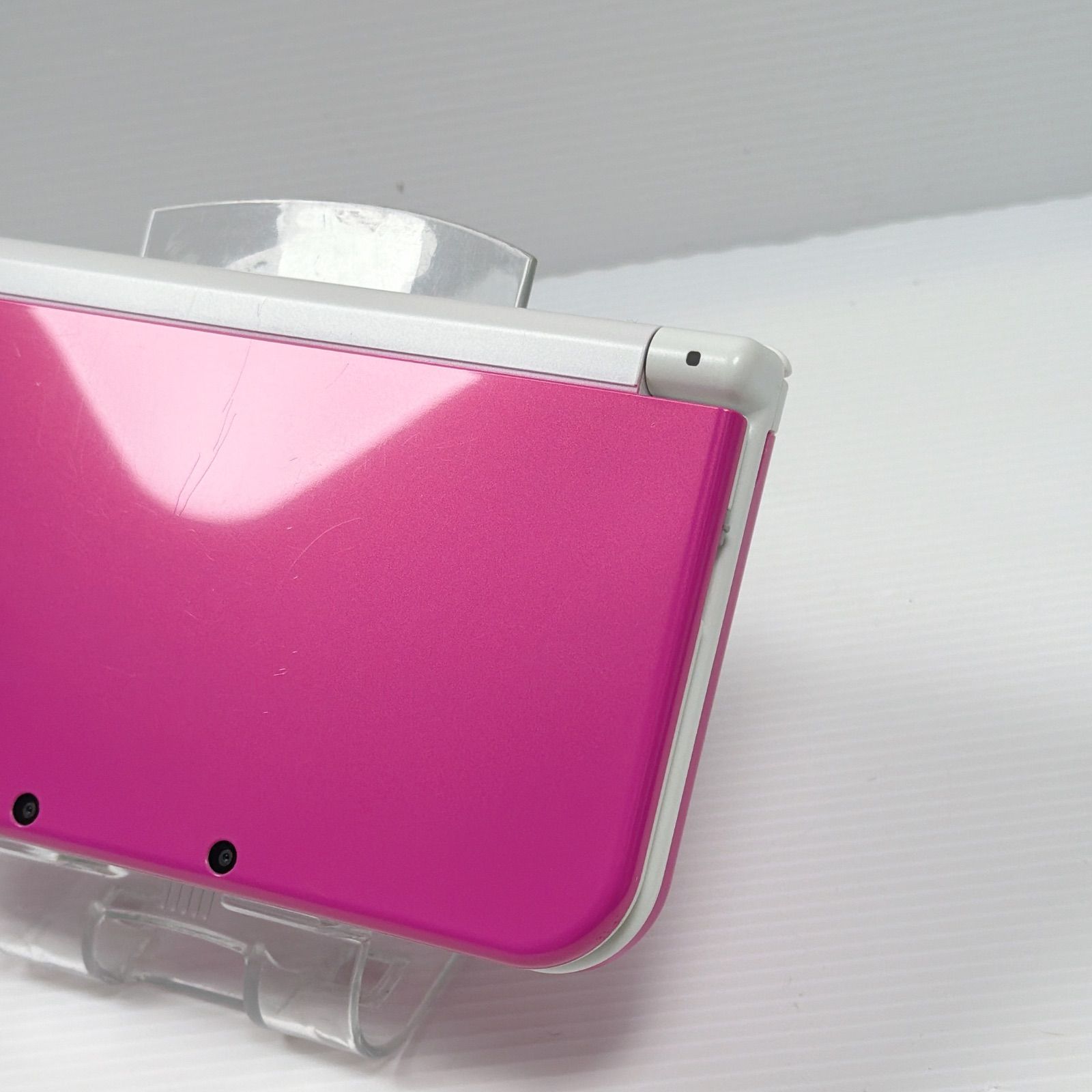 美品 New ニンテンドー 3DSLL ピンクホワイト 上画面IPS液晶 遊べる 
