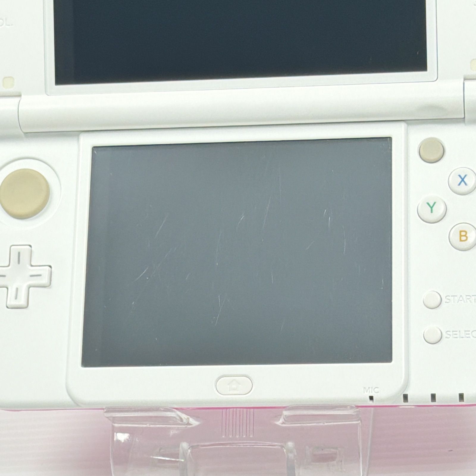 美品 New ニンテンドー 3DSLL ピンクホワイト 上画面IPS液晶 遊べる 