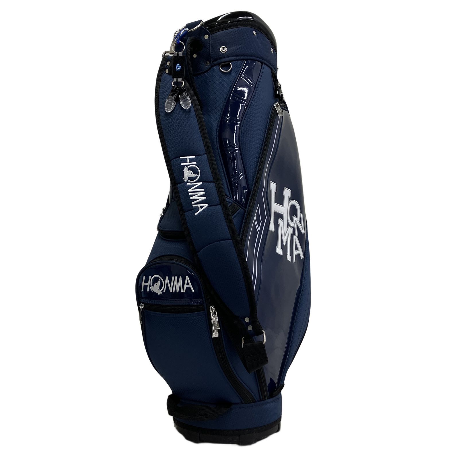 HONMA ダンシングロゴ スタンド キャディバッグ ネイビー 中古