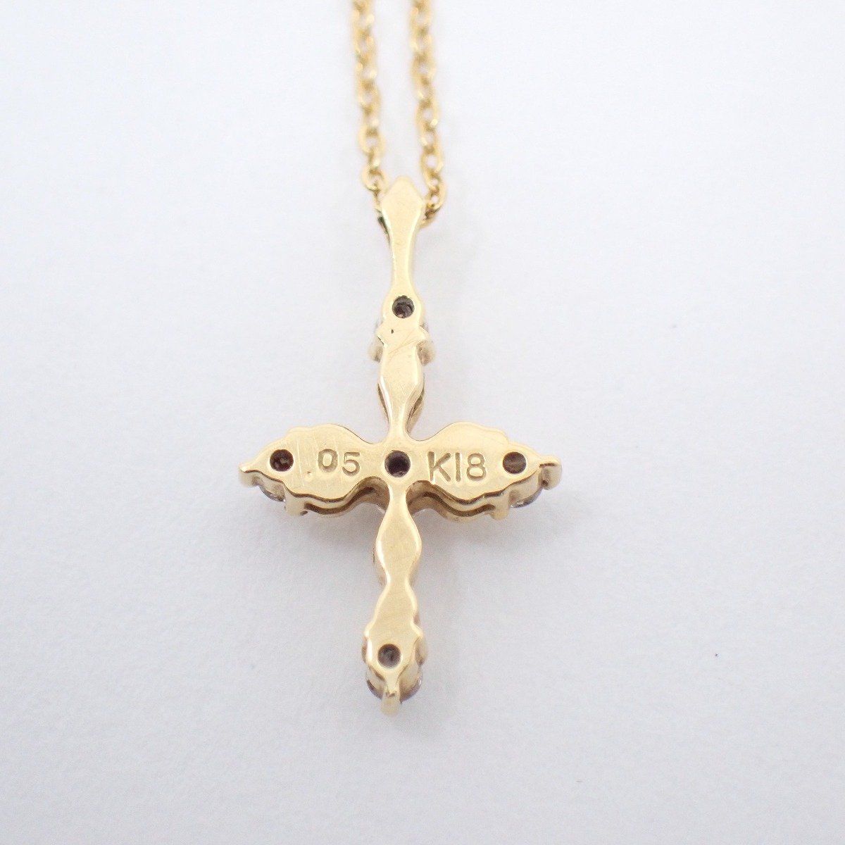 【ahkah blanc】K18YG アーカーブラン ミュゼクロス ネックレス AHKAH】【ahkah blanc】アーカー『K18YG アーカーブラン ミュゼクロス