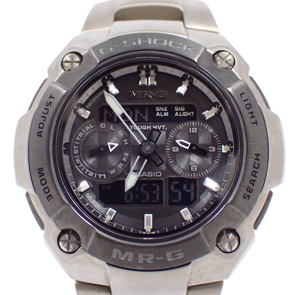 カシオ G-SHOCK MR-G ソーラー電波 アナデジモデル メンズ 腕時計 